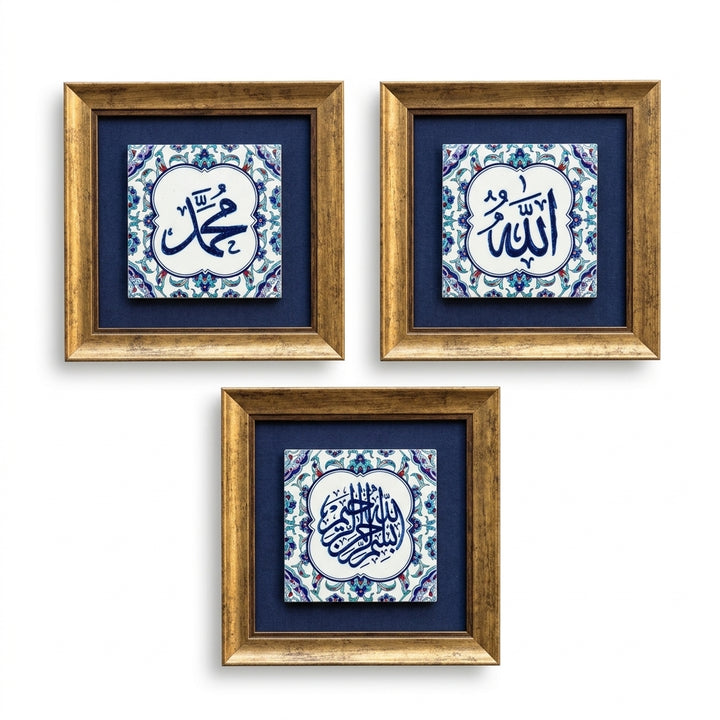 Besmele, Allah ve Muhammed Yazılı 3&