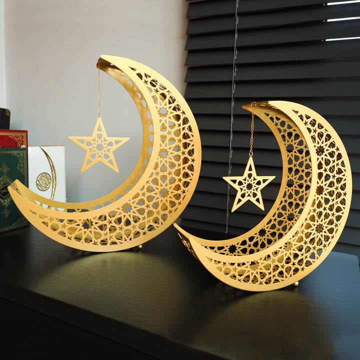 2’li Metal Hilal Ramazan Dekoru - WAMH106