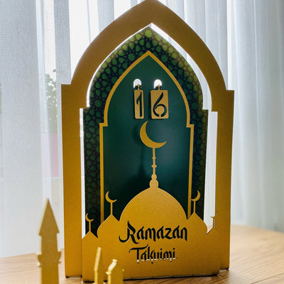3D Metal Desktop Calendar with "Ramazan Takvimi" - WAMH151