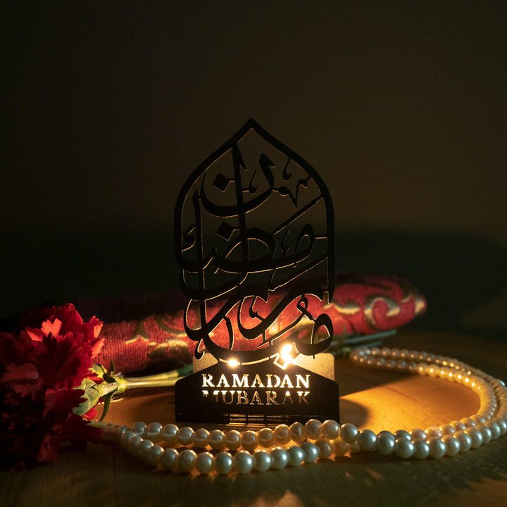 FIRSAT - Mübarek Ramazan Yazılı Metal Mumluk - WAMH008