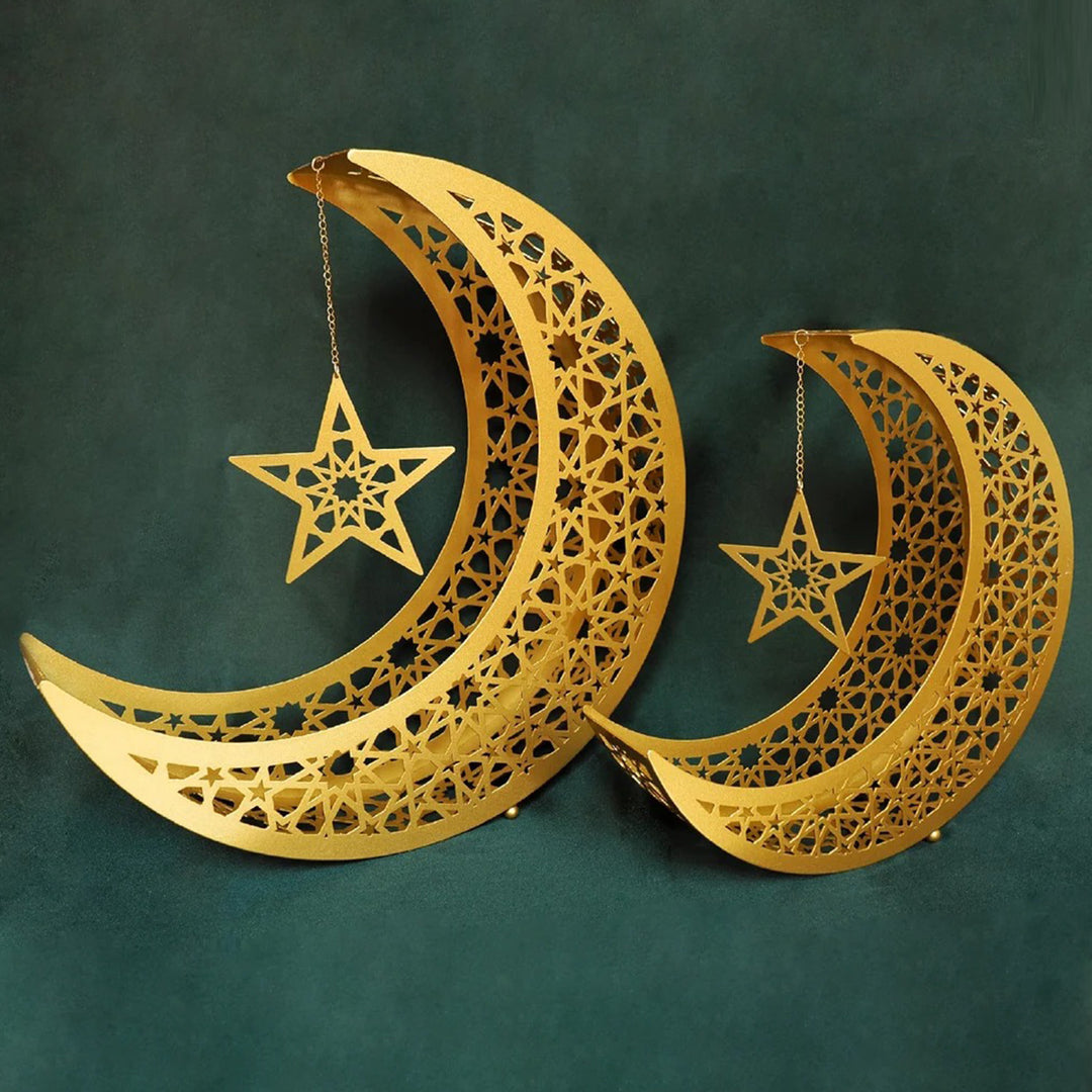 2’li Metal Hilal Ramazan Dekoru - WAMH106