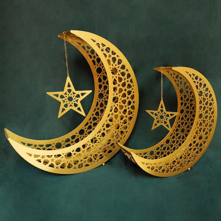 2’li Metal Hilal Ramazan Dekoru - WAMH106