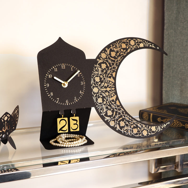 Metal Ramazan Takvimi ve Saat - WAMH220