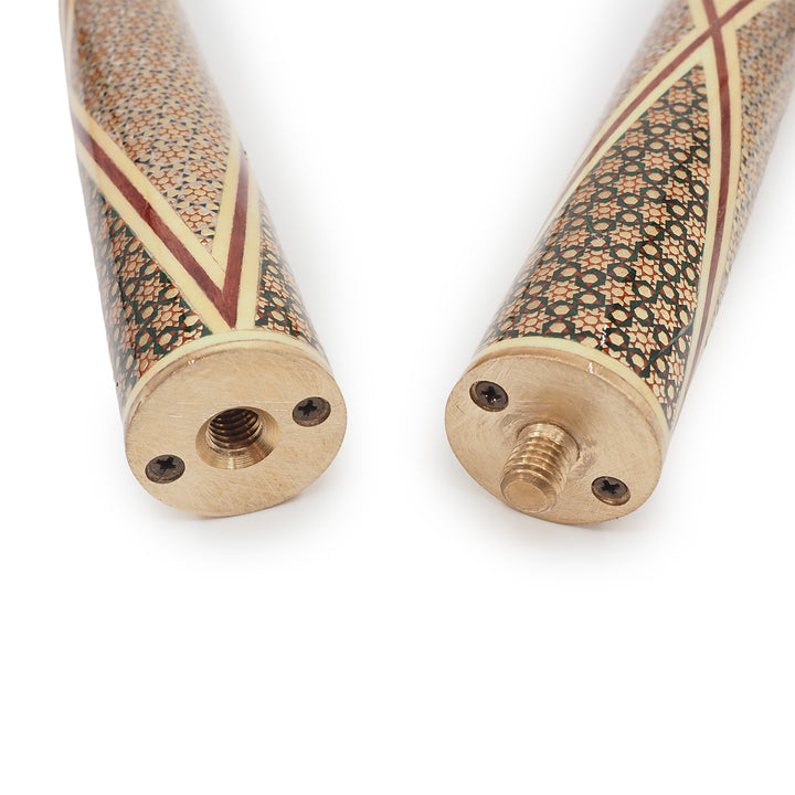 El Yapımı Hatem İşlemeli Ahşap Baston ve Taşıma Çantası - WAAH191
