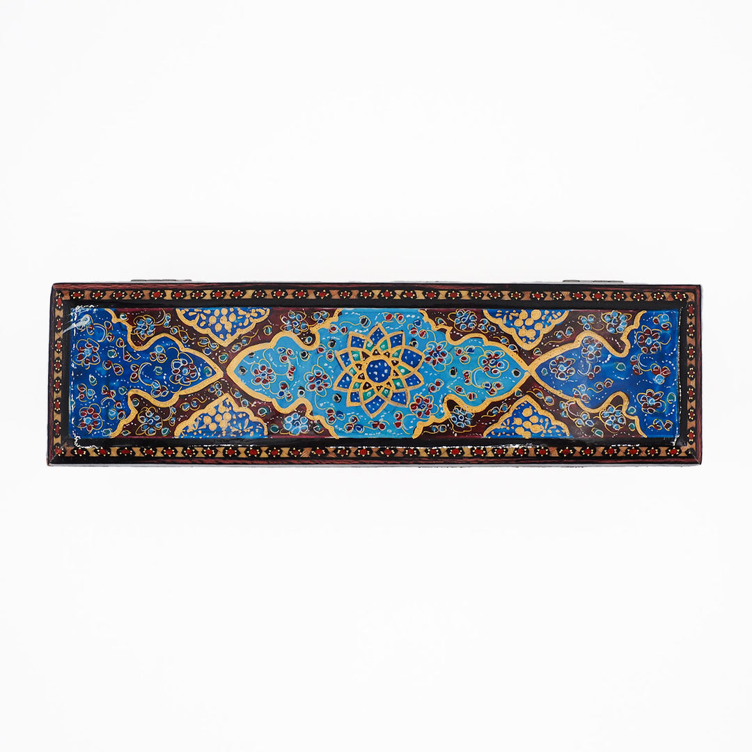 El Yapımı Hatem İşlemeli Ahşap Dekoratif Kutu - WAAH402