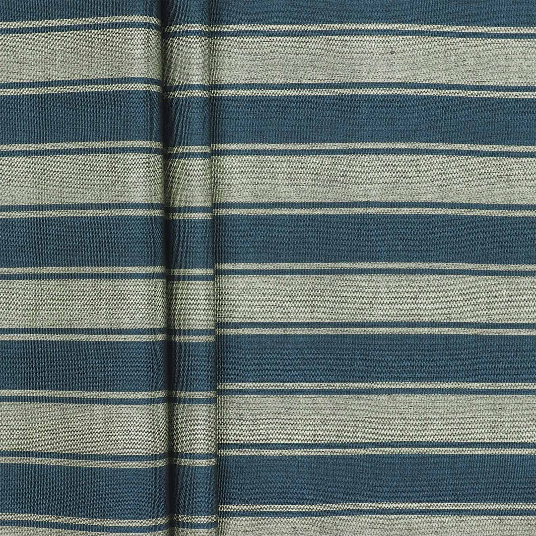 İpek Kutnu Kumaş – Yeşil Çizgili (1 Metre) - WAK008
