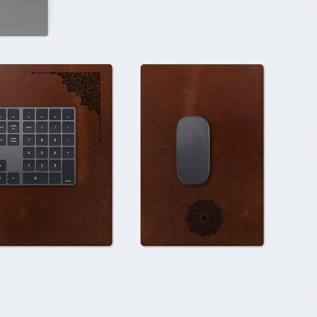 Deri Masa Matı &amp; Mouse Pad Seti (Çizilmez Deri) - WAD010