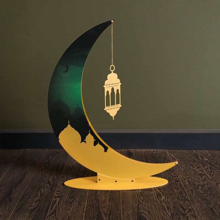 68 cm 3 Boyutlu Renkli Metal Ramazan Hilali - WAMH227
