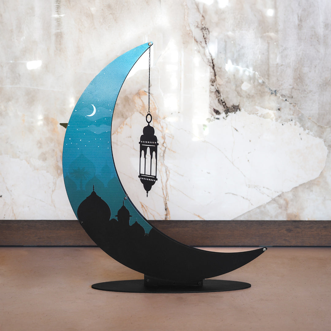 68 cm 3 Boyutlu Renkli Metal Ramazan Hilali - WAMH227