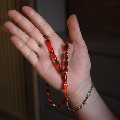 Sıkma Kehribar Tesbih (Özel Döküm Usta İşçilikli) – WATD005