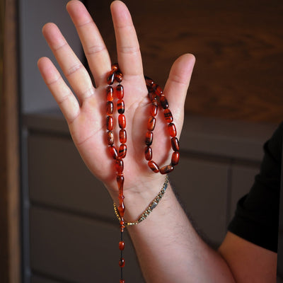 Sıkma Kehribar Tesbih (Özel Döküm Usta İşçilikli) – WATD005