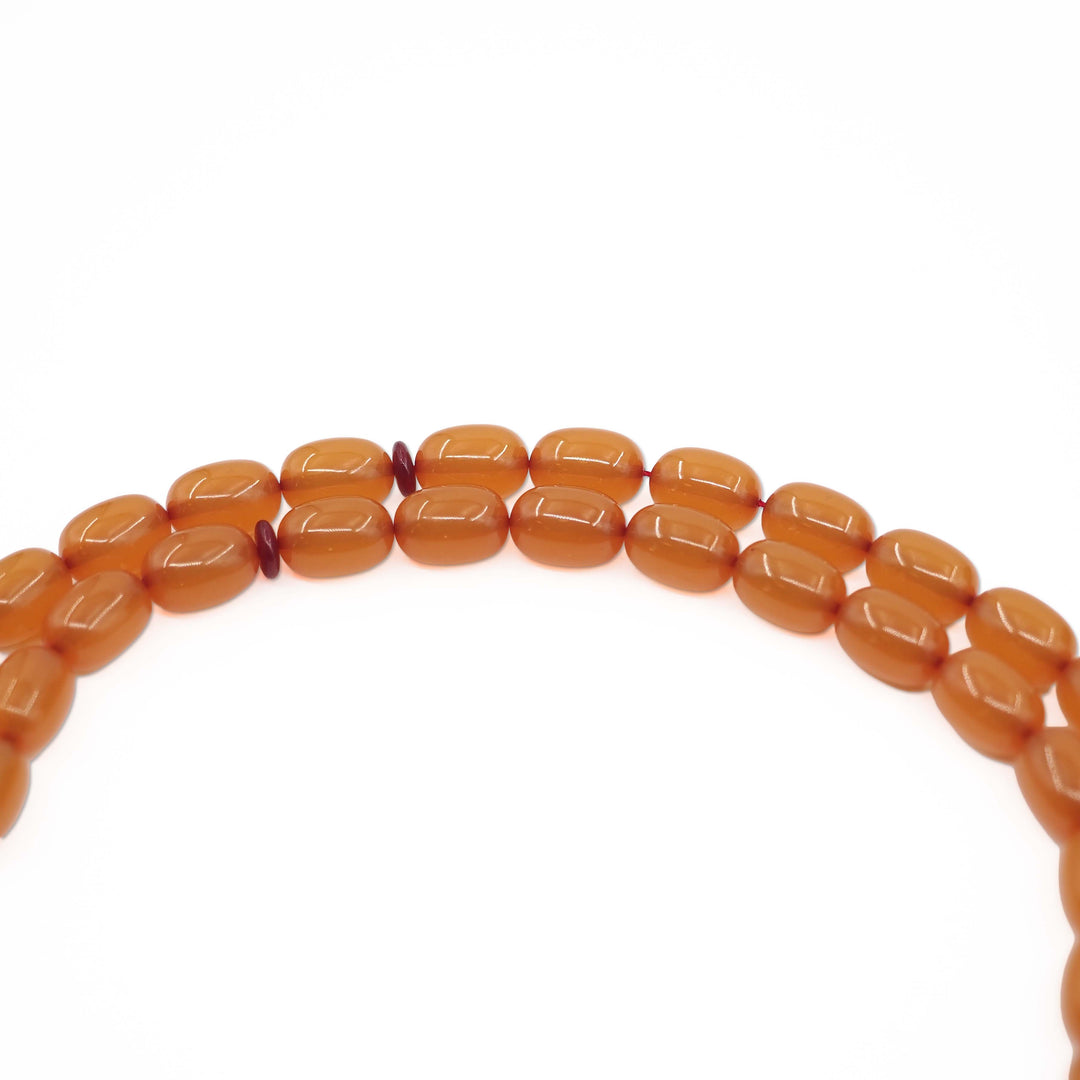 Yumurta Kesim Sıkma Kehribar Tesbih - WATD1120