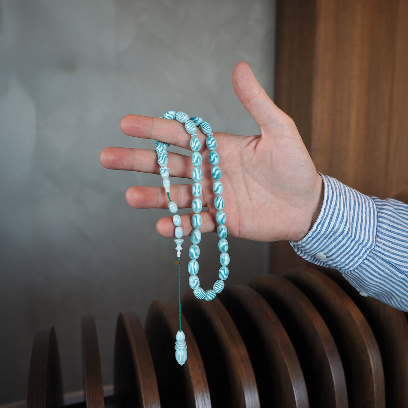 Usta İşçilikli Fransız Galalit Tesbih - WATD130