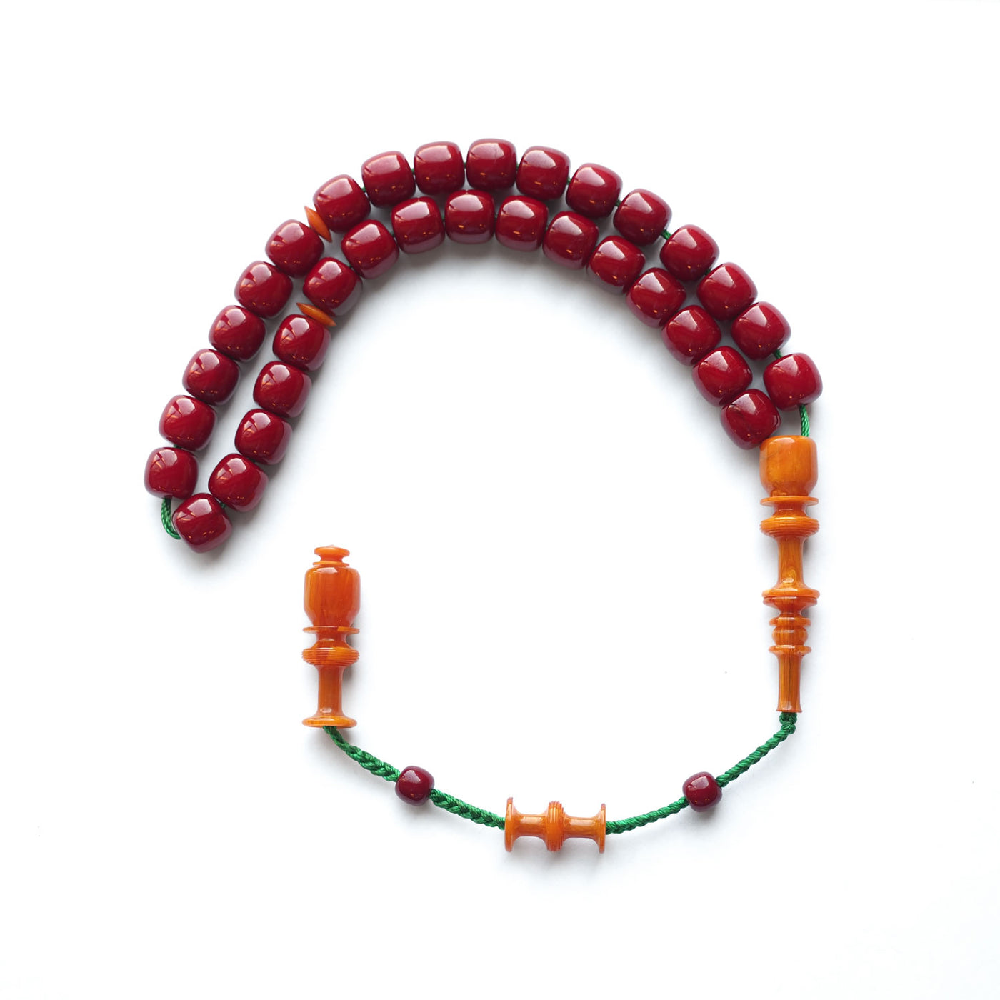 Osmanlı Benzetme Sıkma Kehribar Tesbih - WATD140