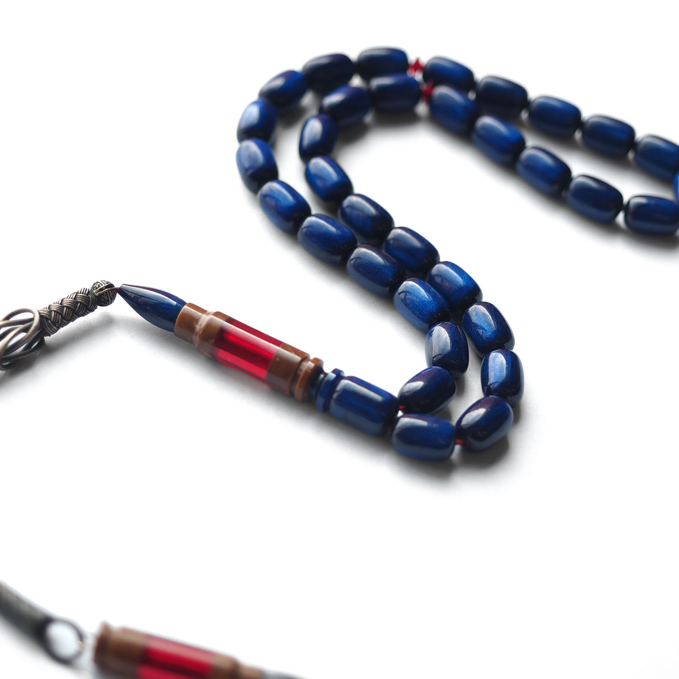 Usta İşçilikli 1000 Ayar Gümüş Kazaz Püskül Kuka Katalin Kombinli Tesbih - WATD152