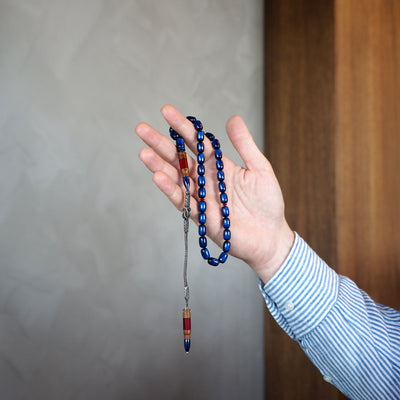 Usta İşçilikli 1000 Ayar Gümüş Kazaz Püskül Kuka Katalin Kombinli Tesbih - WATD152