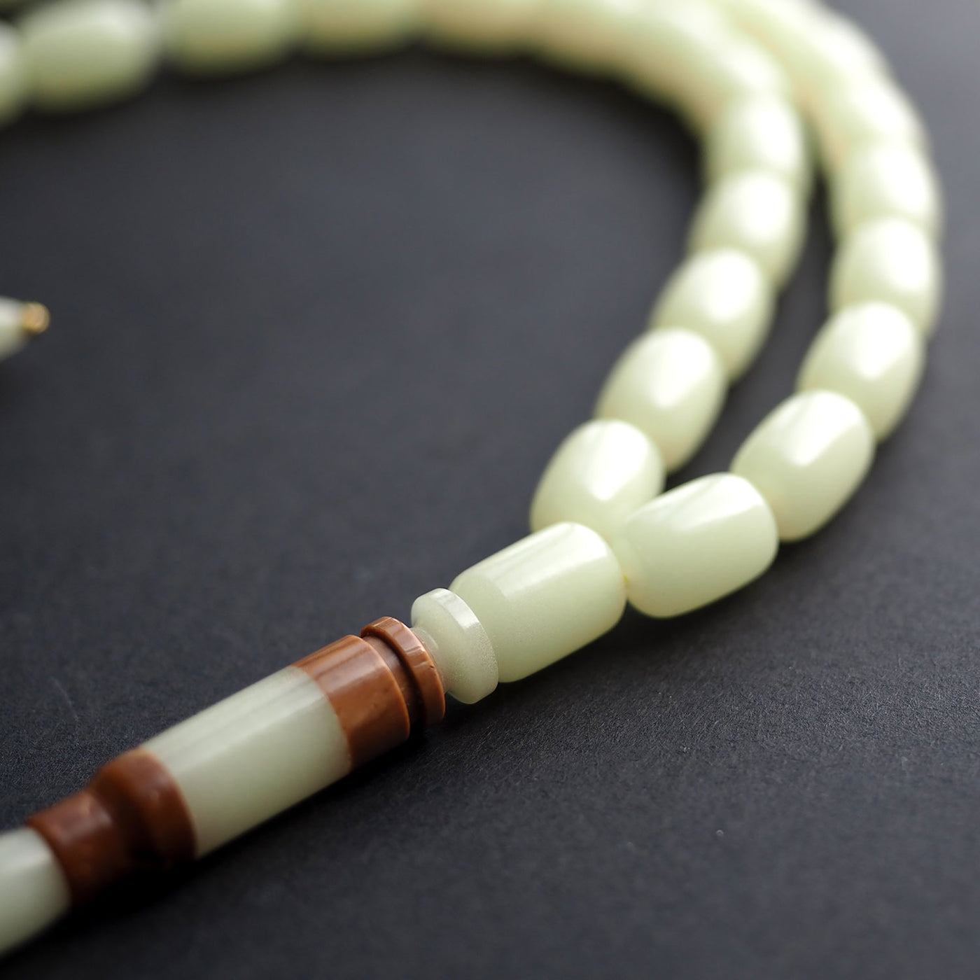 Fosforlu Mermi Model Gümüş Püsküllü Tesbih  - WATD156