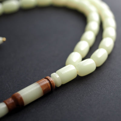 Fosforlu Mermi Model Gümüş Püsküllü Tesbih  - WATD156