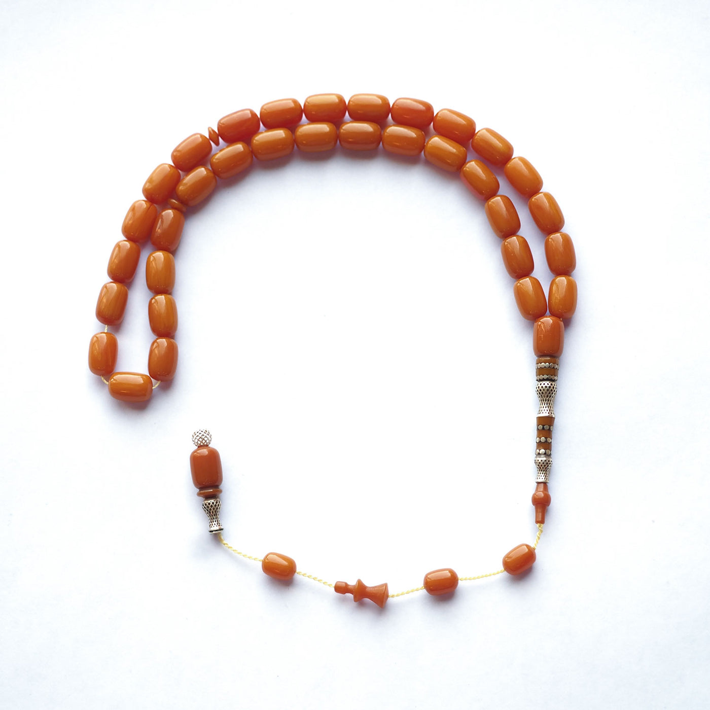 Usta İşçilikli Katalin Tesbih Gümüş İmame - WATD163