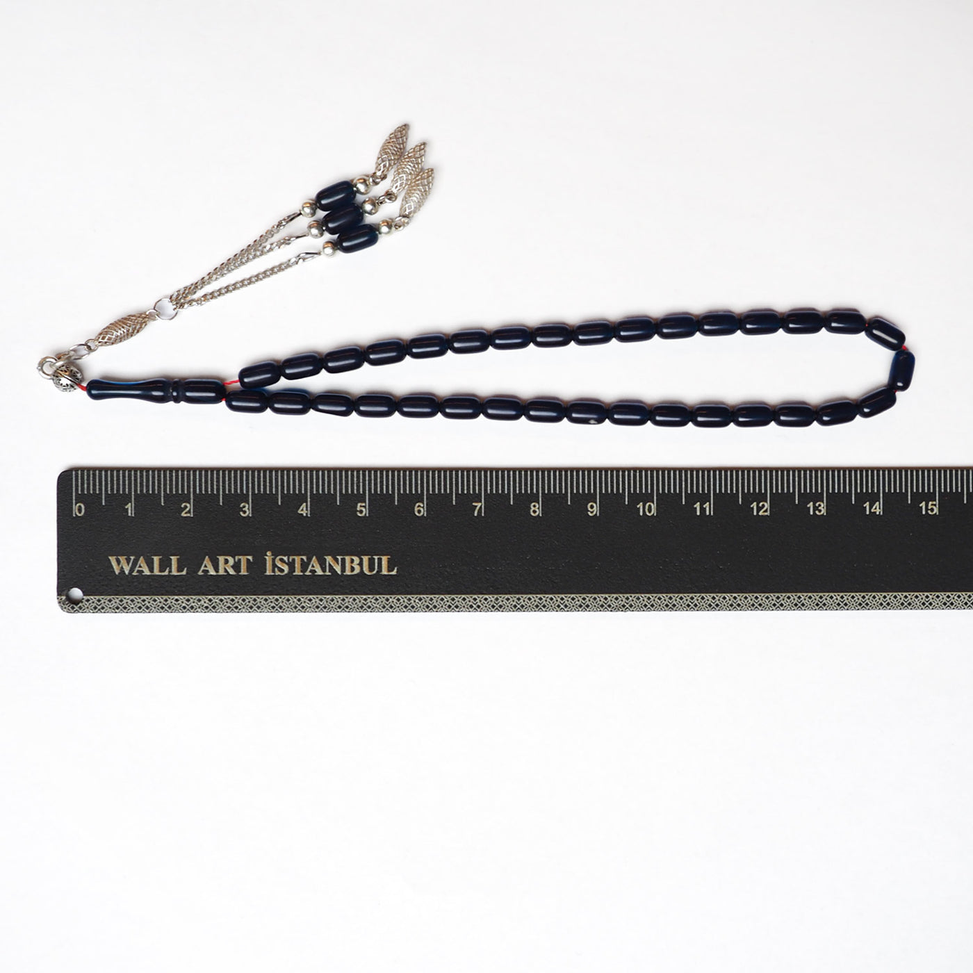 Gümüş Püsküllü Ateş Sıkma Tesbih - WATD182