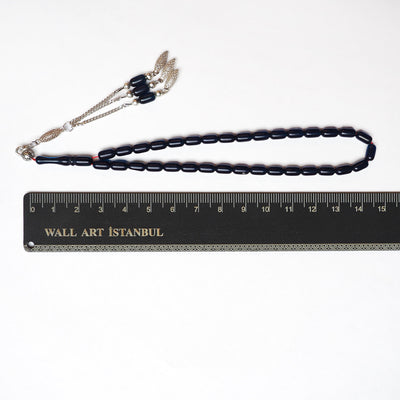 Gümüş Püsküllü Ateş Sıkma Tesbih - WATD182