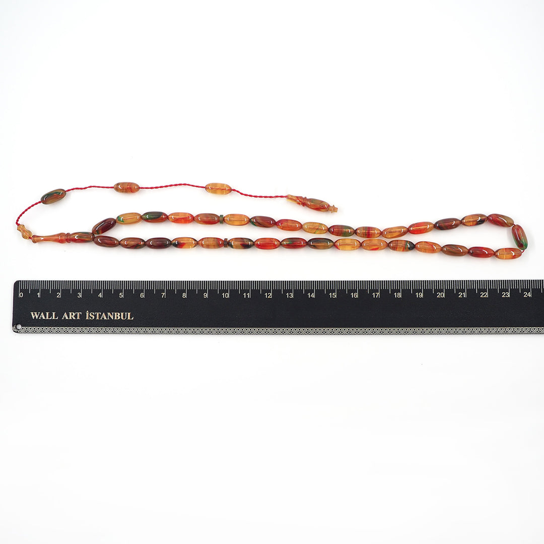 Şenalp Model Ateş Kehribar Tesbih - WATD607