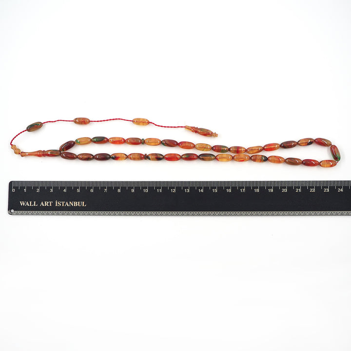 Şenalp Model Ateş Kehribar Tesbih - WATD607