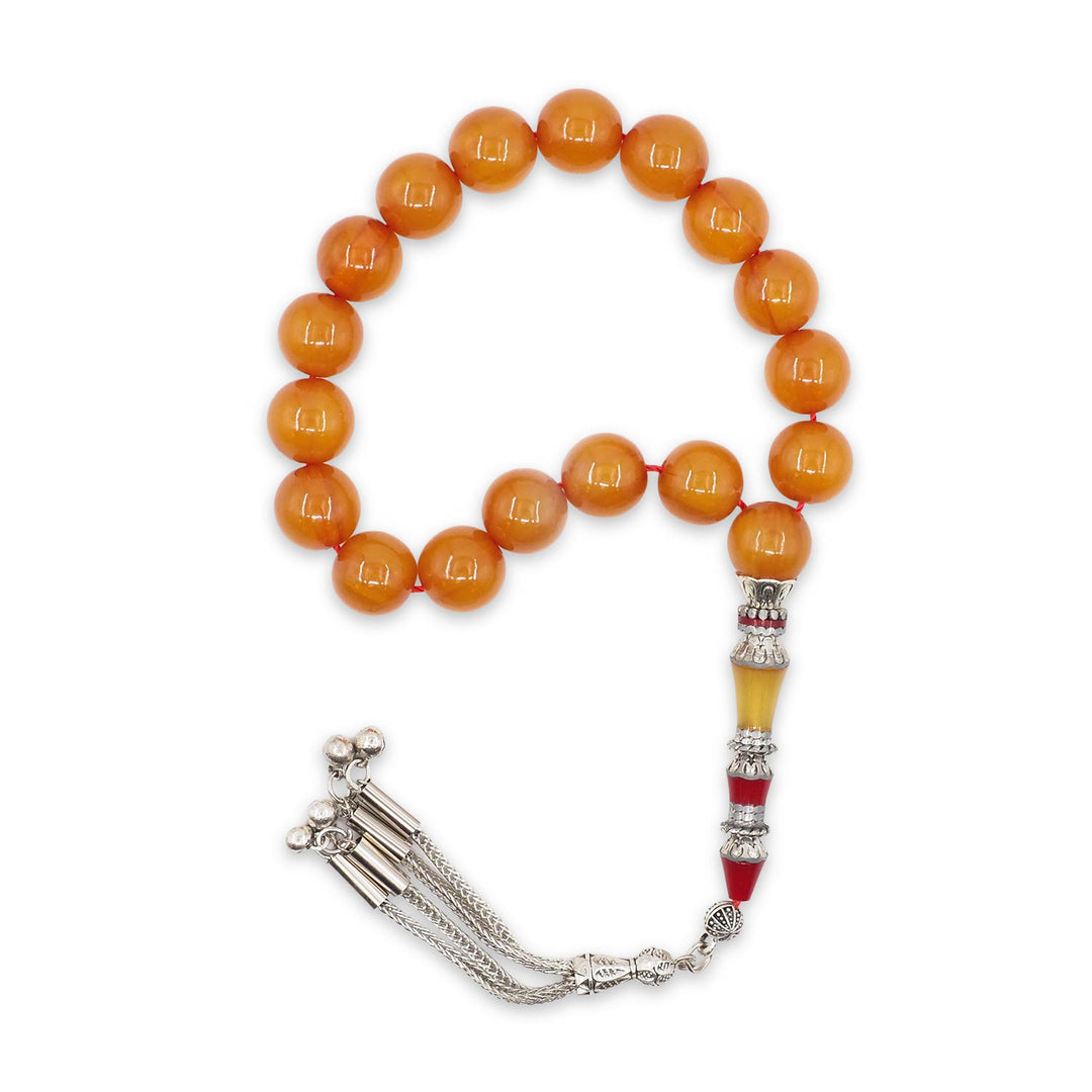 Nakkaş İmameli Püsküllü Küre Kesim Osmanlı Benzetme Tesbih - WATD937