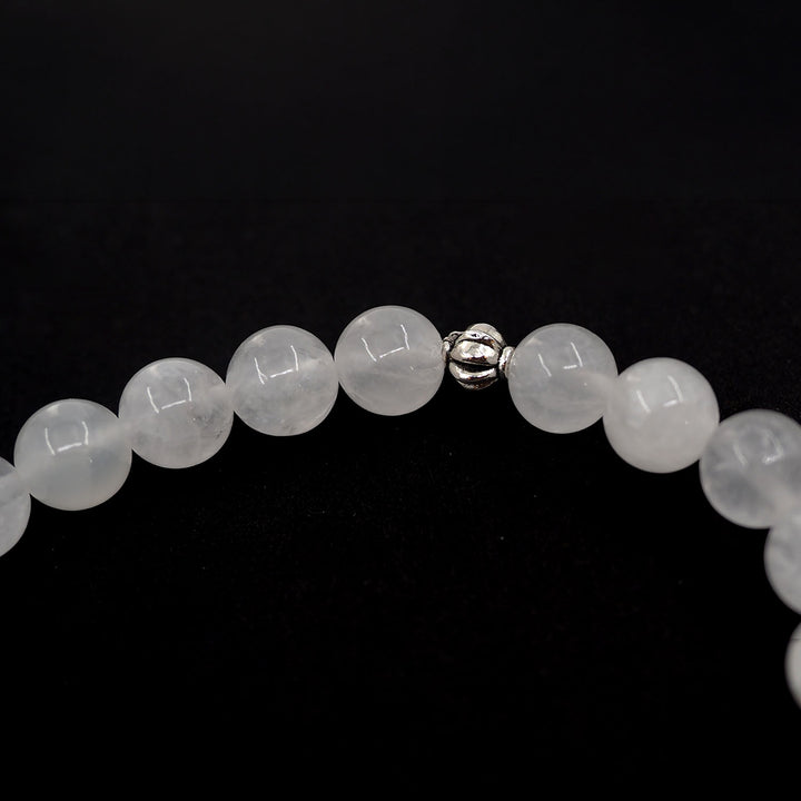 Doğal Kristal Kuvars Taşı Küre Kesim Tesbih - WATD994