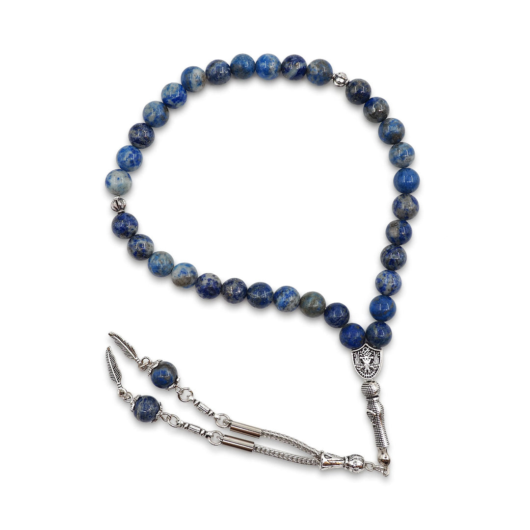 Doğal Lapis Lazuli Taşı Küre Kesim Tesbih - WATD995