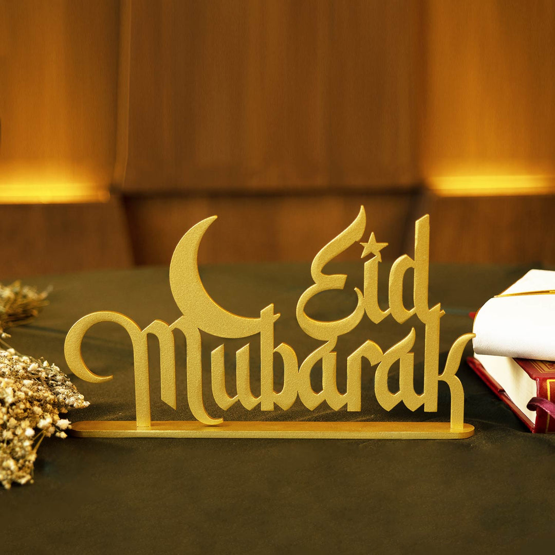 FIRSAT - Eid Mubarak Metal Masaüstü Dekor - WAMH108