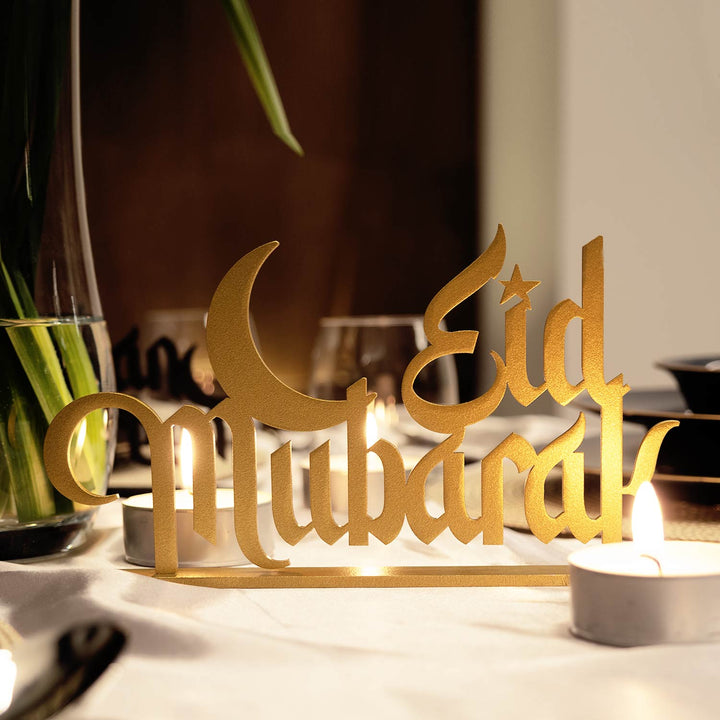 FIRSAT - Eid Mubarak Metal Masaüstü Dekor - WAMH108