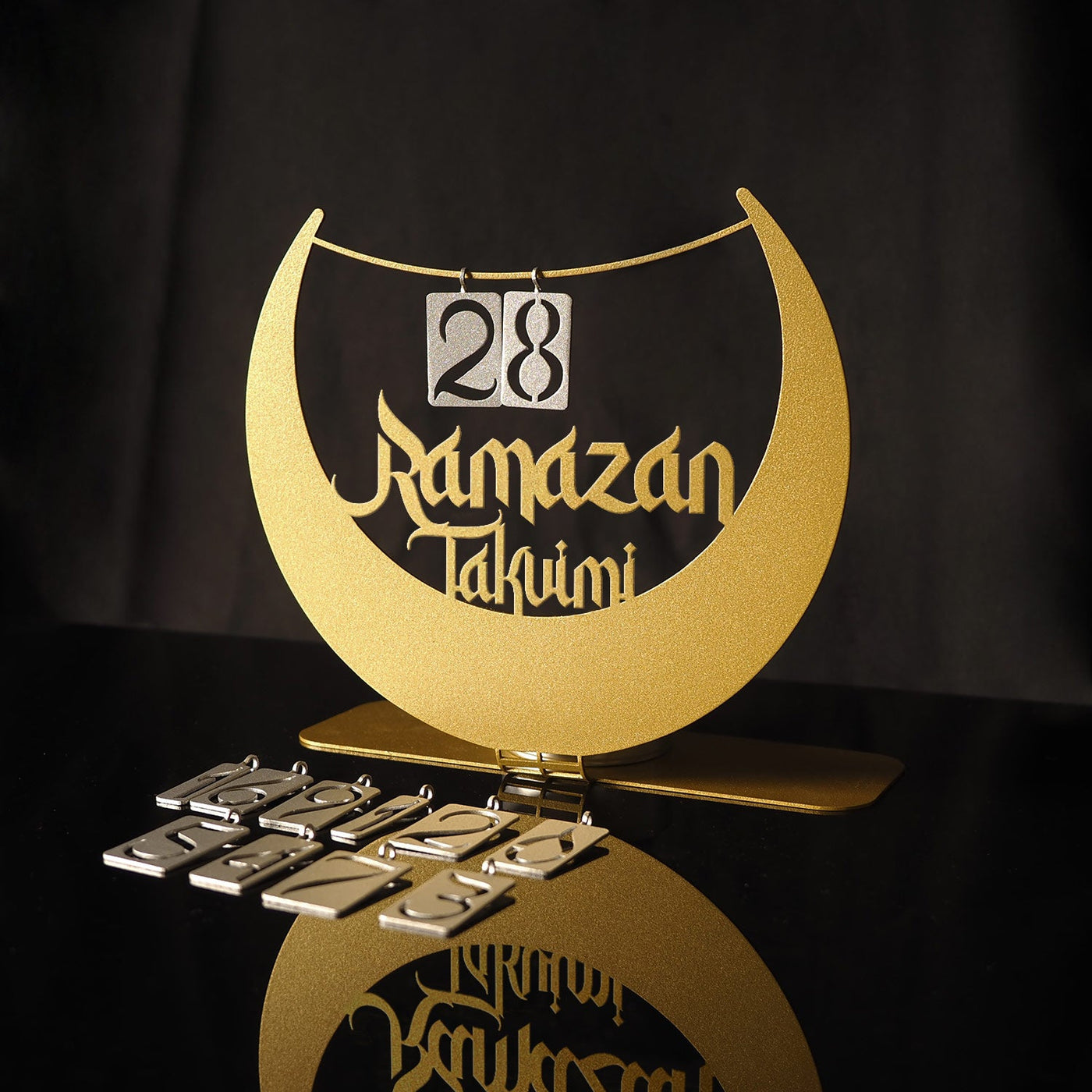 Ramadan Calendar Metal Tabletop Decor - WAMH147