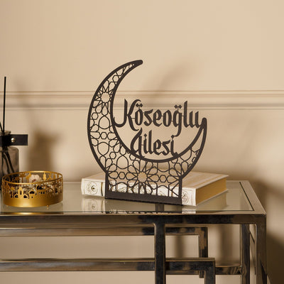 Kişiye Özel Hilal Ay Metal Masa Üstü Dekoru - WAMH154