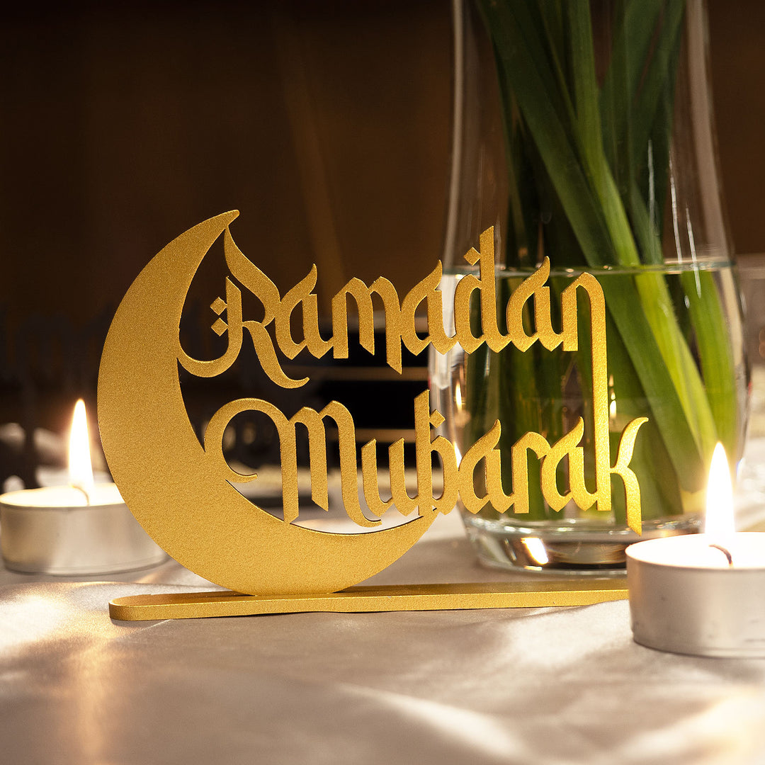 FIRSAT - Ramadan Mubarak Metal Masaüstü Dekor - WAMH107