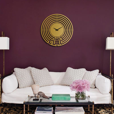 Tawakkul Kufic Metal Islamic Wall Clock - WAMS004