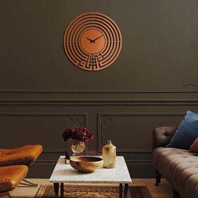 Tawakkul Kufic Metal Islamic Wall Clock - WAMS004