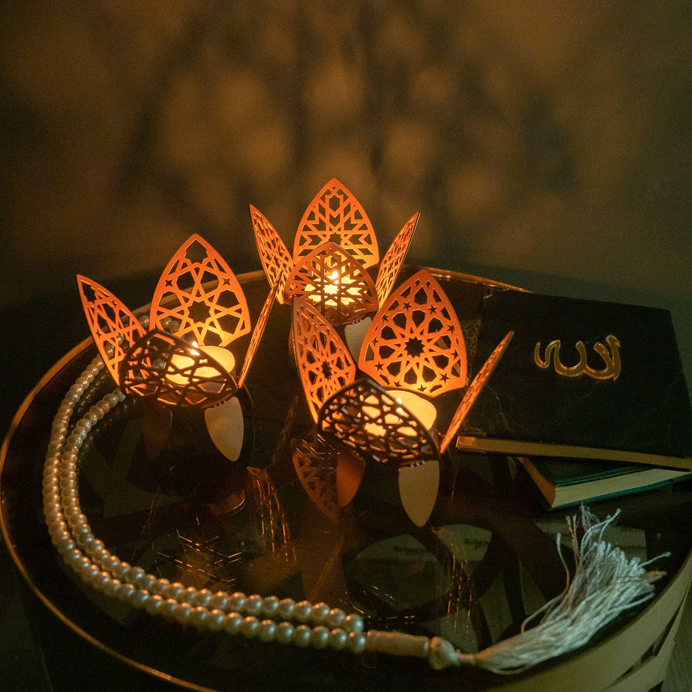 Islamic Pattern-Candle Holder 3 Set- WAMH018