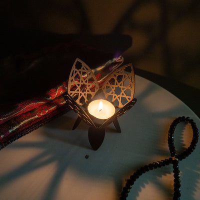 Islamic Pattern Metal Candle Holder - WAMH017