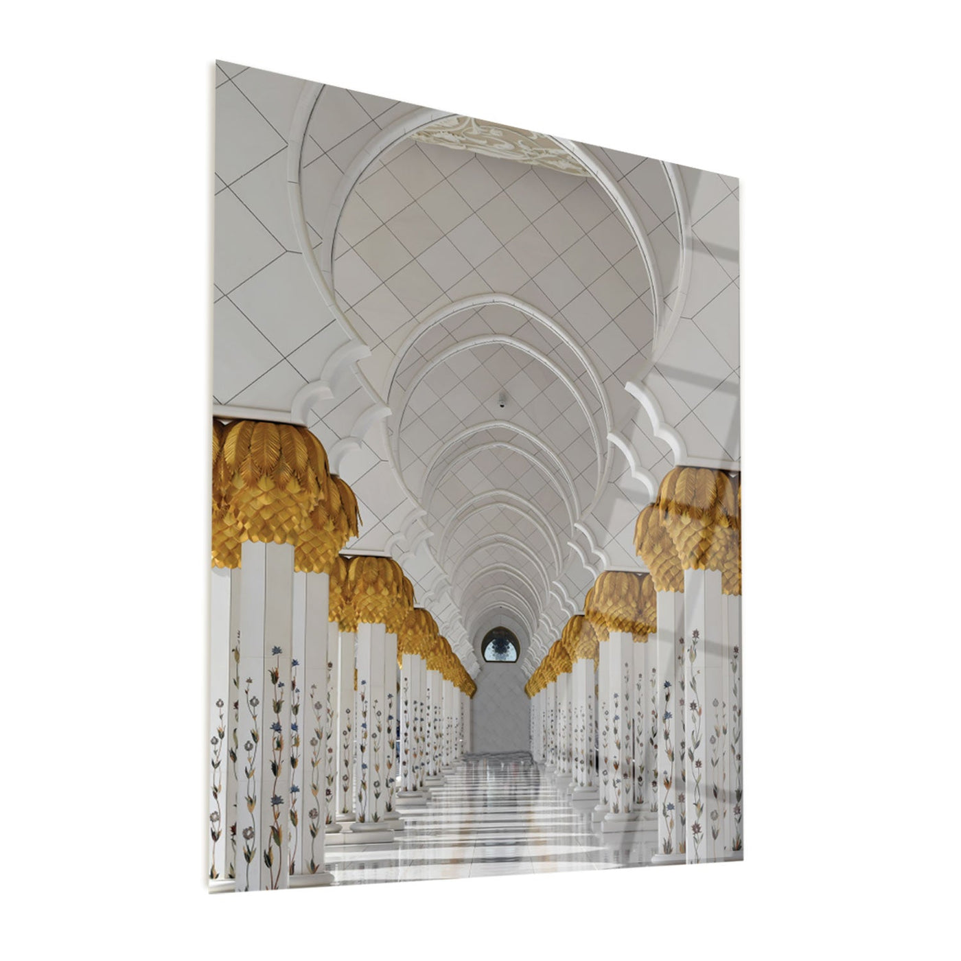 لوحة فنية جدارية زجاجية إسلامية لمسجد الشيخ زايد الكبير - WTC005