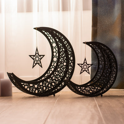Metal Ramazan Hilali 2'li Set - Ramazan Süslemeleri