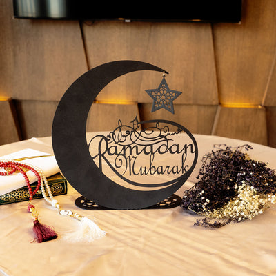 Ramadan Mubarak Metal Dekor - Ramazan Süslemeleri